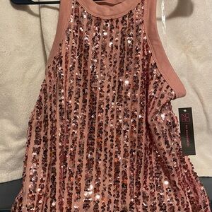 No Boundaries Sparkly Pink Top